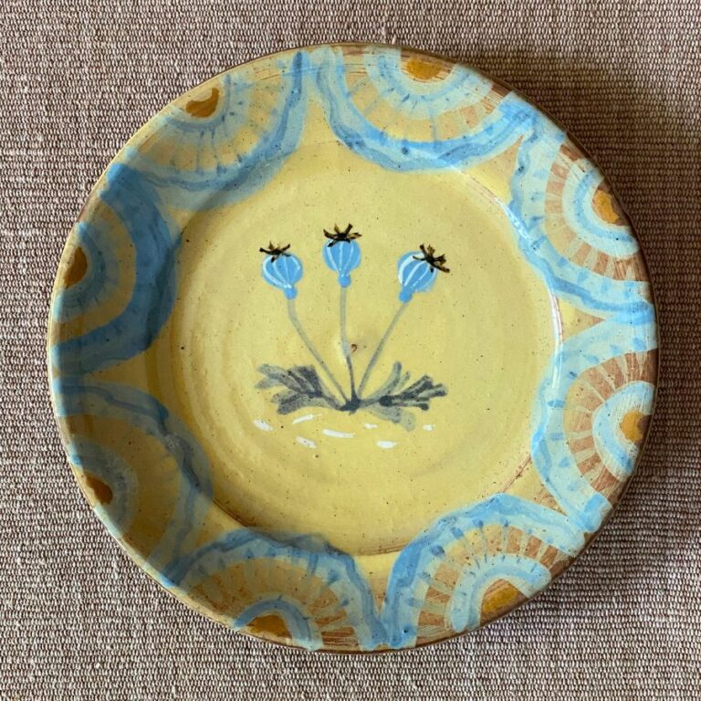 James Burnett Stuart Side Plate Botanical design