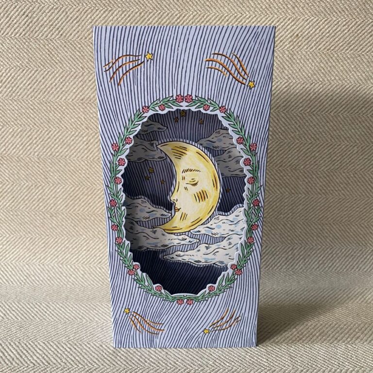 Fee Greening Magical Moon 3D Card