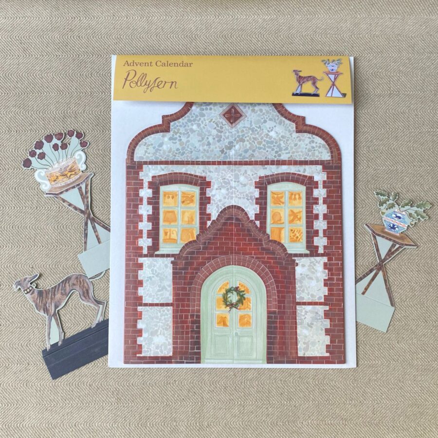Polly Fern Dutch Gable Advent Calendar Interior