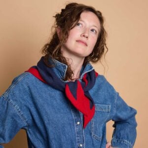 Lambswool Triangle Neckerchief Scarf Catherine Tough