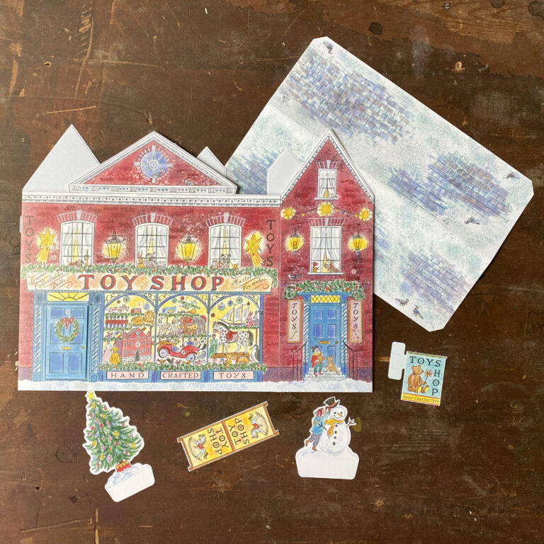 Emily Sutton Toy Shop Advent Calendar Flat view