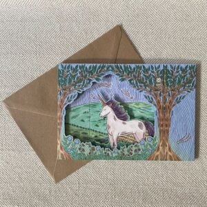Fee Greening Twilight Unicorn 3D Card