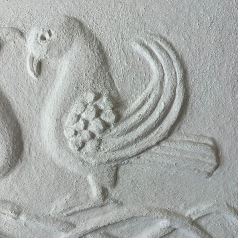 Pargetted Panel - Castle Frome Doves BPSO4 - Image 2