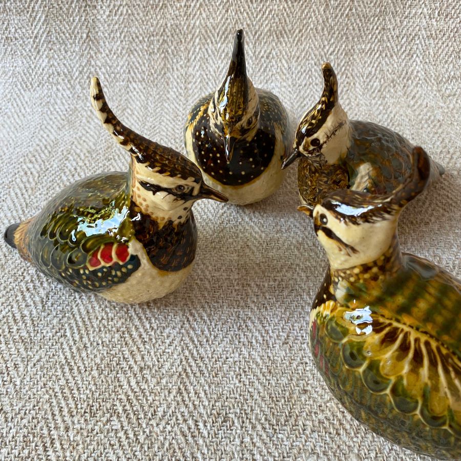 Carole Glover Slipware Lapwing Bird