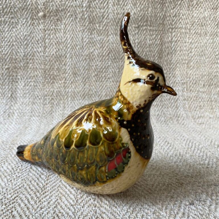 Carole Glover Slipware Lapwing Bird - Image 5