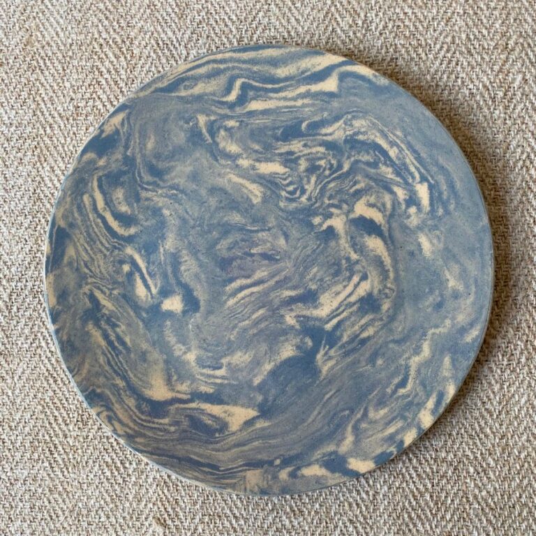 Edmund Davies Nerikomi plate