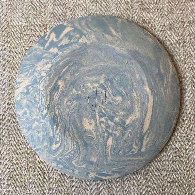 Edmund Davies Large Nerikomi Plate EDPL1 - Image 2