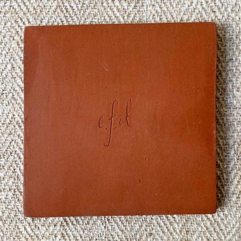 Edmund Dvaies earthenware insect tile