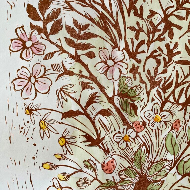 Jen Whiskerd Hand-Coloured Print - Tussie Mussie - Image 4