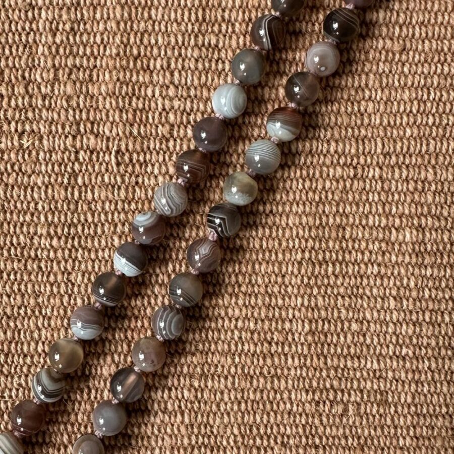 Agate Necklace with Boar/Tree of Life Pendant CDLT M2